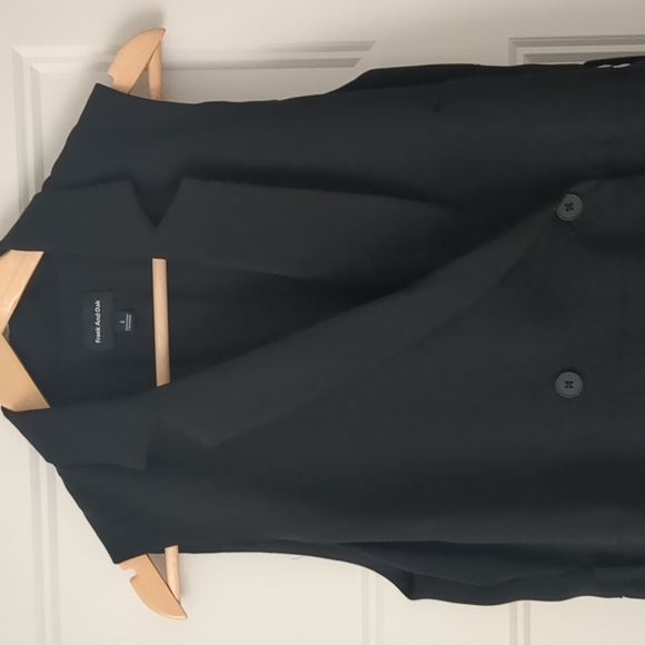 Frank & Oak, black vest dress, size large - Picture 3 of 4